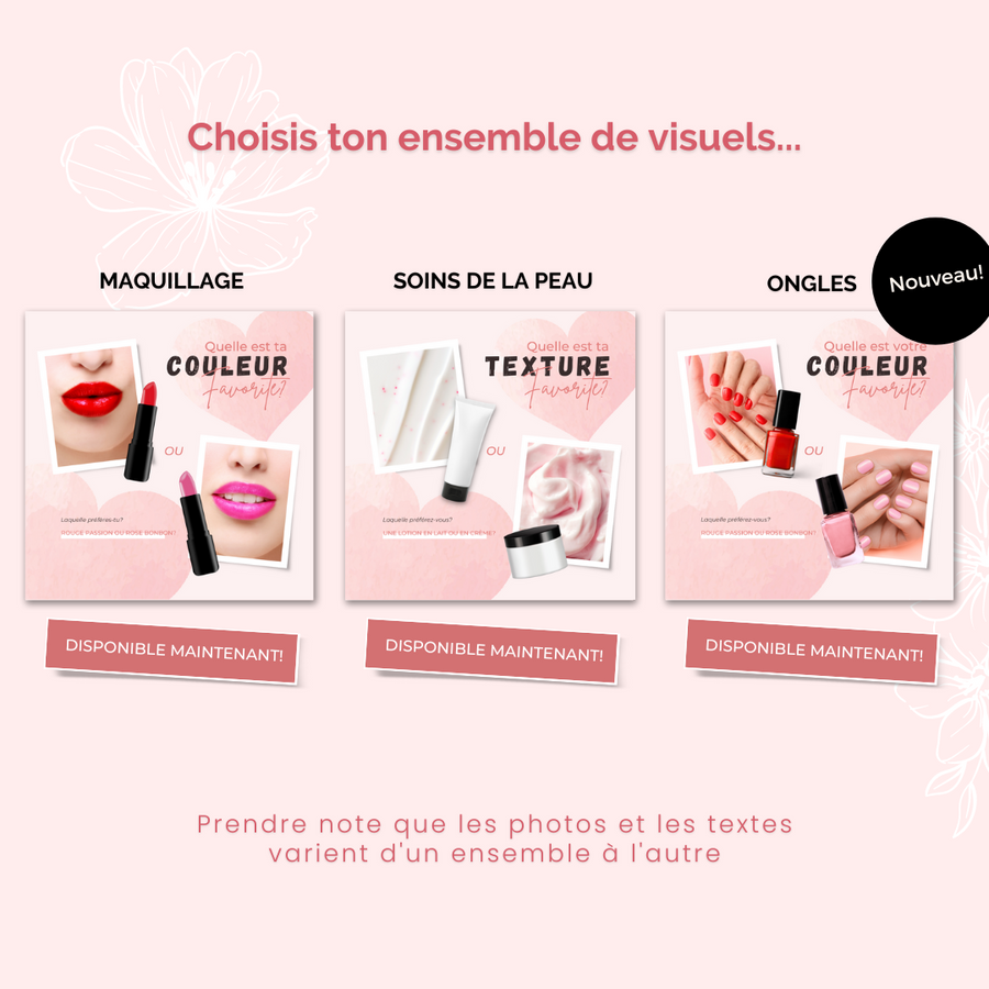 Visuels réseaux sociaux | Collection LOVE | PRODUIT NUMÉRIQUE